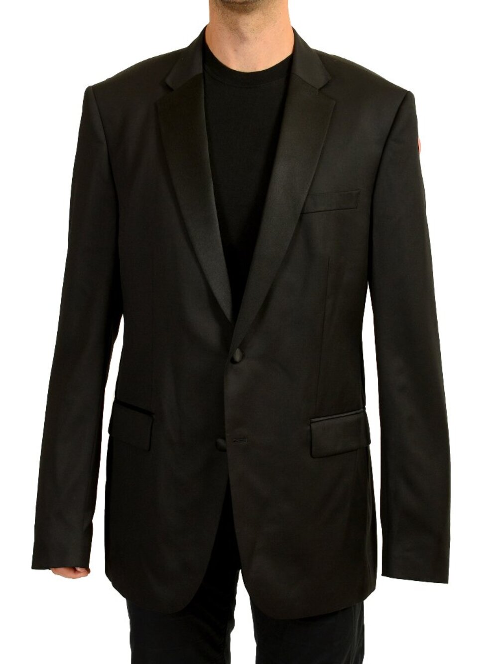 Hugo Boss Men's H-Huge-Tux-N-B1 100%Wool Tuxedo Two Button Blazer US 48L IT 58L